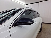Дефлекторы окон с хром накладками 2D 6 шт (для кузова универсал) для Kia Ceed III